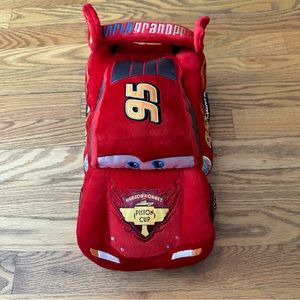 Disney Store Authentic Plush Pixar Cars Lightning McQueen Race Car #95 Toy 12"